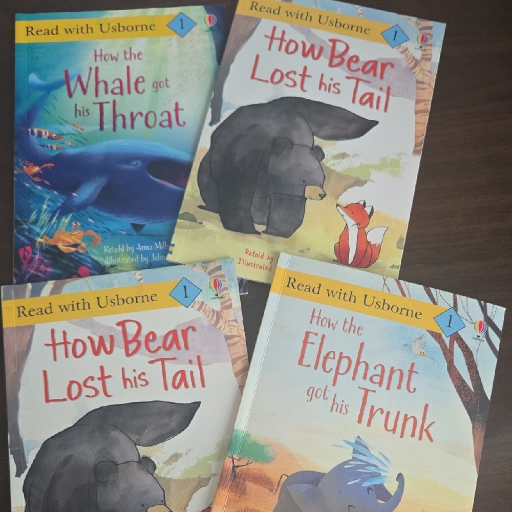 Usborne Kids Animal Storybook Set - Blue, Black, Red